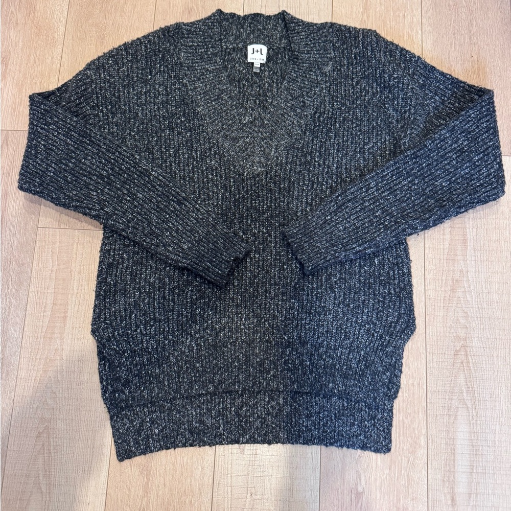 John + Jenn Charcoal Knit Sweater